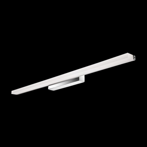 18W Slim LED Bathroom Wall Light, Chrome, IP44 — transparent background
