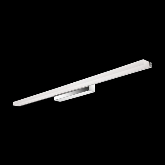 18W Slim LED Bathroom Wall Light, Chrome, IP44 — transparent background
