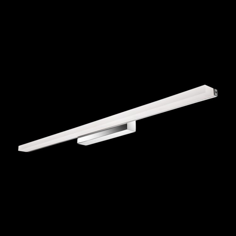 18W Slim LED Bathroom Wall Light, Chrome, IP44 — transparent background