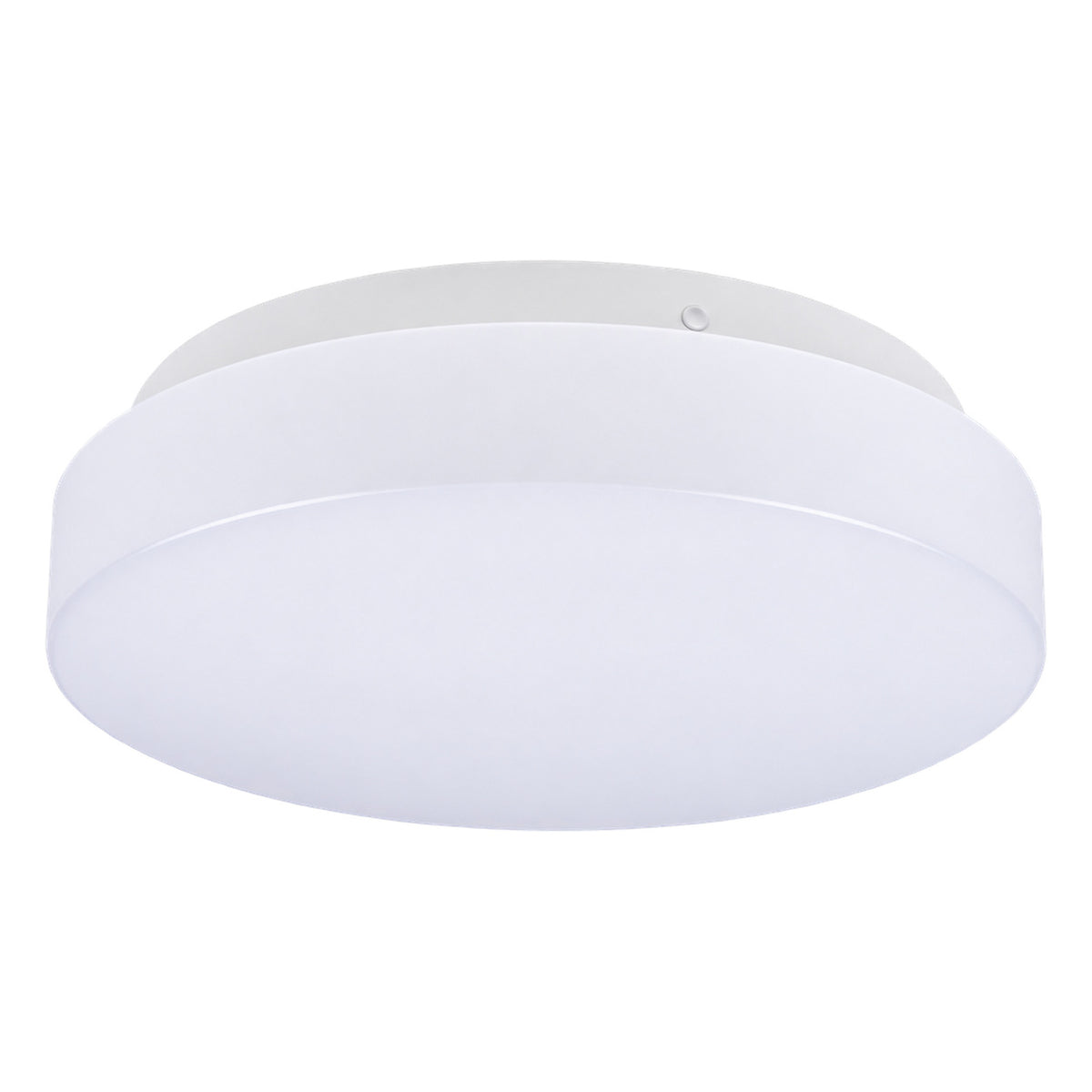 White Round E27 Ceiling Light - 250mm — white background