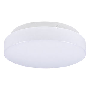 White Round E27 Ceiling Light - 250mm — white background