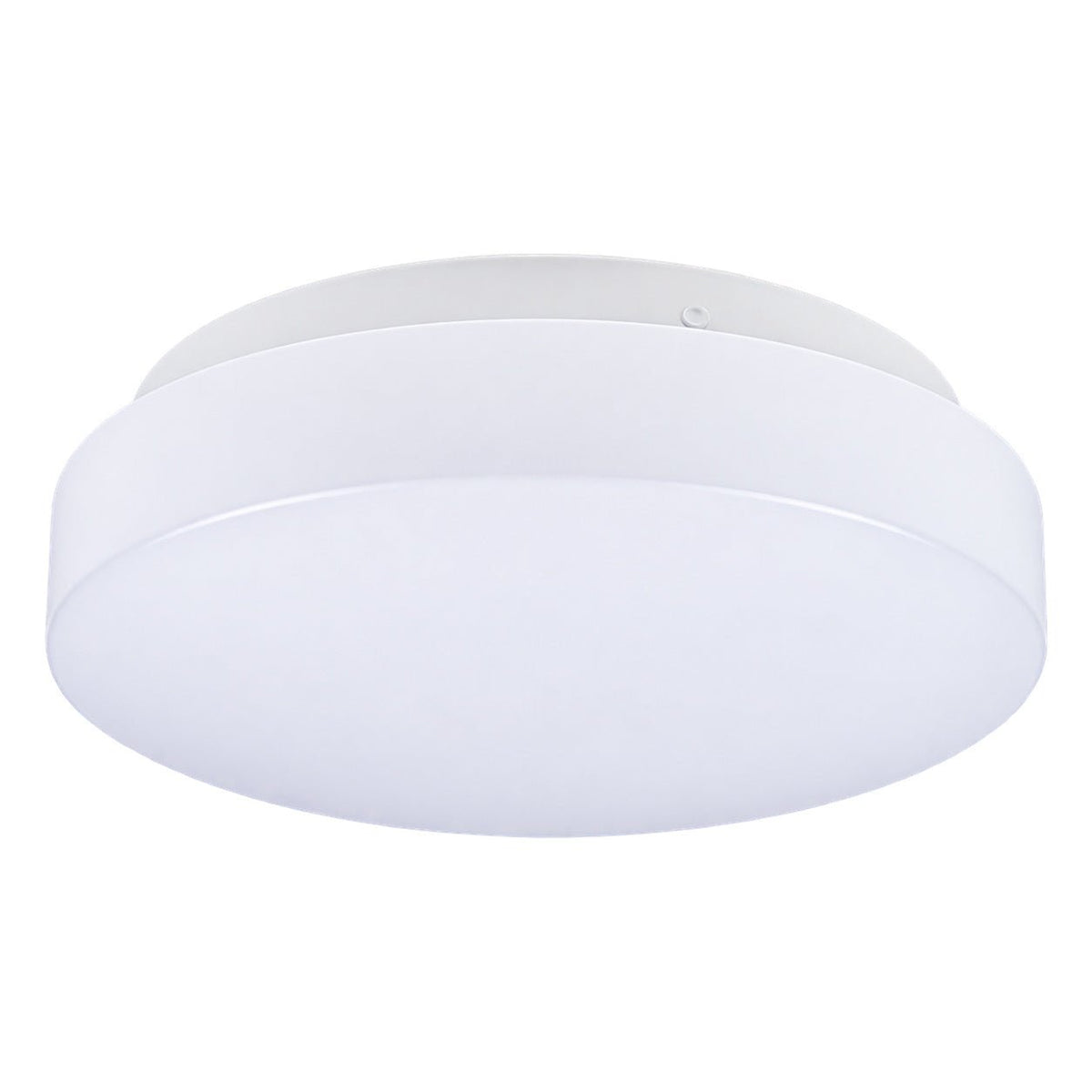 White Round E27 Ceiling Light - 290mm — white background