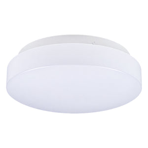 White Round E27 Ceiling Light - 290mm — white background