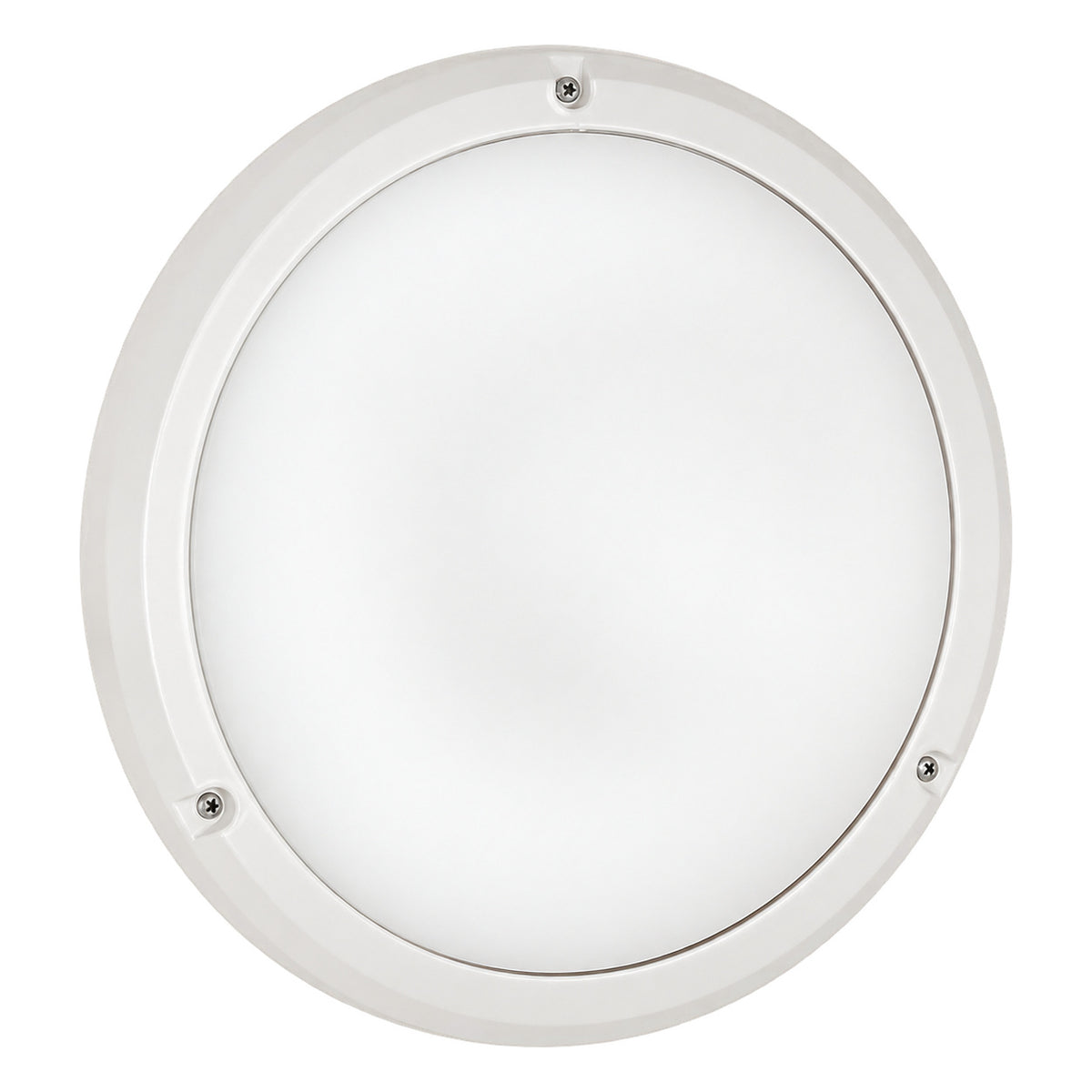 White Opal E27 Bulkhead Light - IP44, 270mm — white background