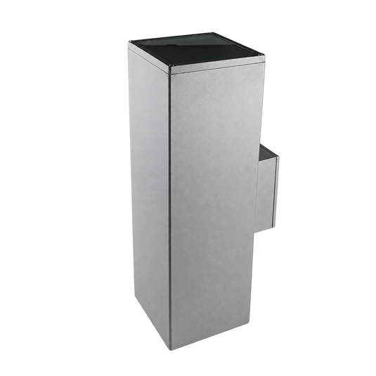 Aluminium E27 Wall Light - IP44, 120 × 185 × 400mm — transparent background