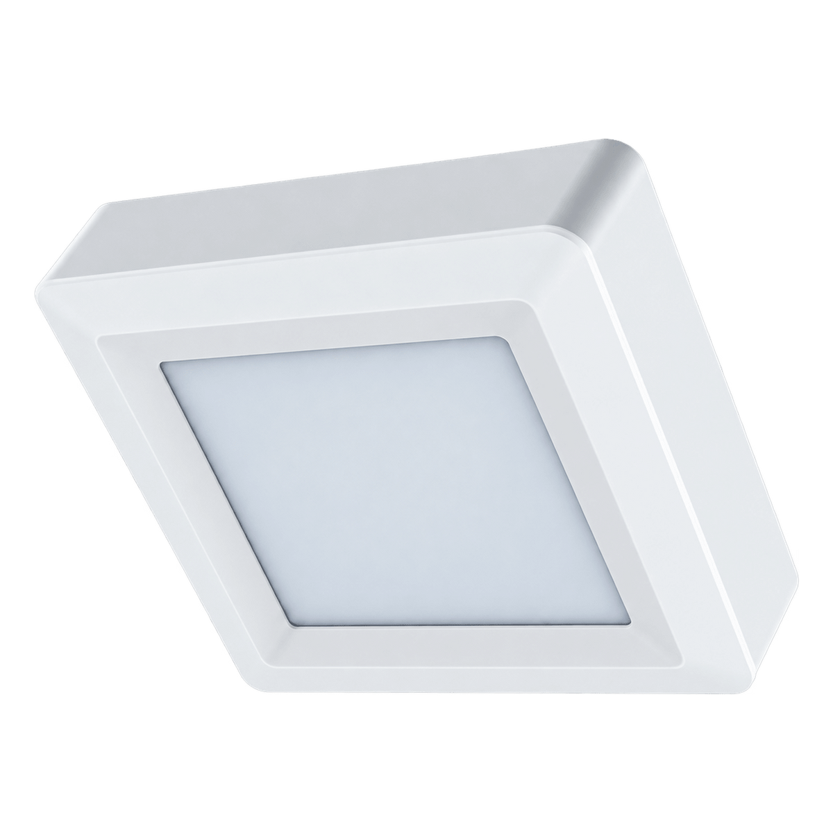 Square LED Ceiling Light - 6W, 4000K — transparent background