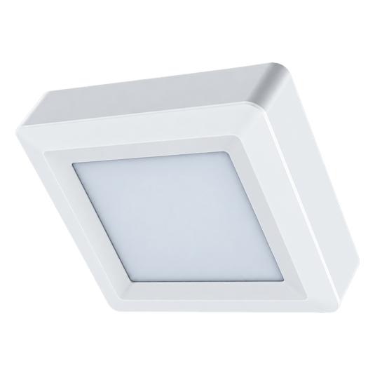 Square LED Ceiling Light - 6W, 4000K — transparent background