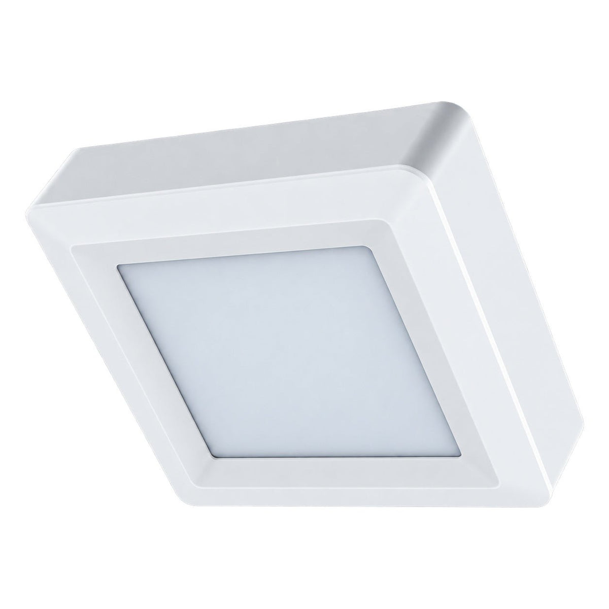 Square LED Ceiling Light - 6W, 4000K — white background