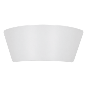 BOHO up-and-down LED wall light, matt white, transparent background