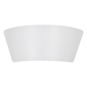 BOHO up-and-down LED wall light, matt white, white background