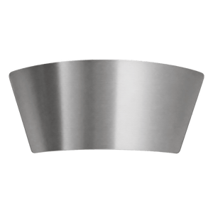 BOHO up-and-down LED wall light, satin nickel, transparent background