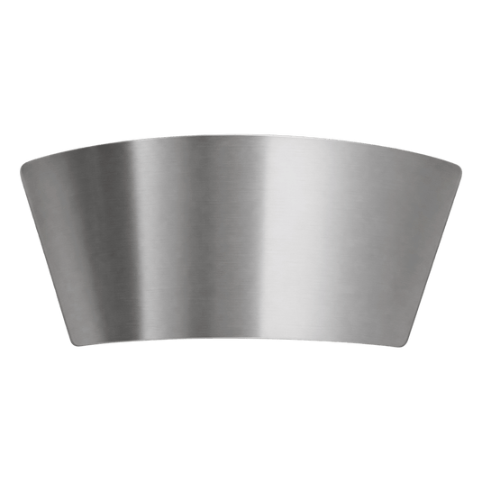 BOHO up-and-down LED wall light, satin nickel, transparent background