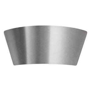 BOHO up-and-down LED wall light, satin nickel, white background