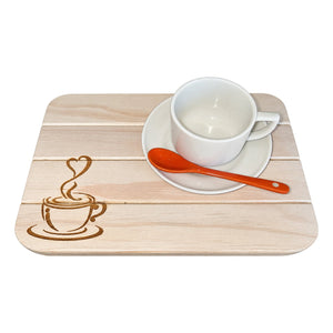Four Plank Small Platter - Tea on a white background