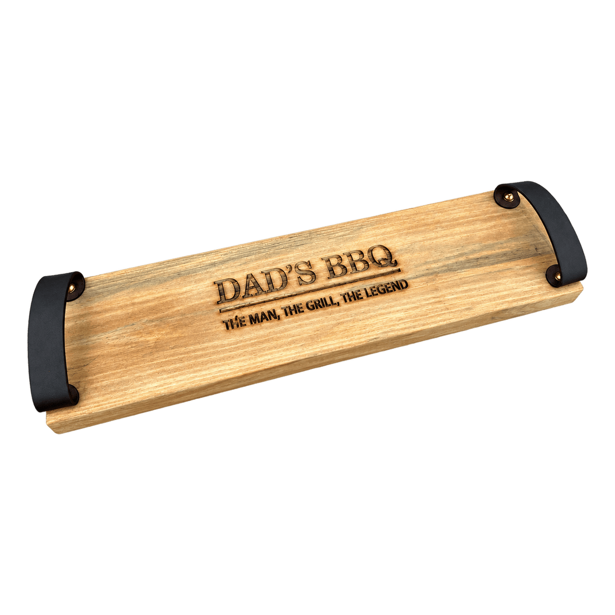 Wooden Steak Board - Dad's BBQ on a transparent background