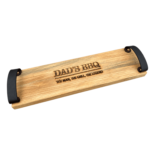 Wooden Steak Board - Dad's BBQ on a transparent background