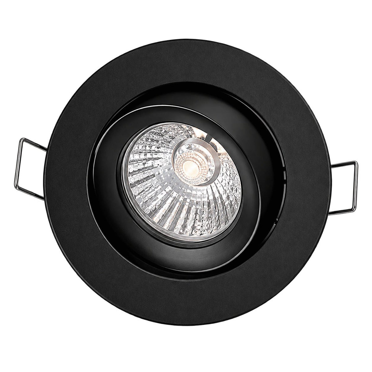 Black Outdoor GU10 Downlight Holder — white background