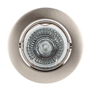 Tilt Metal Clip Downlight Holder - Satin Chrome on transparent background