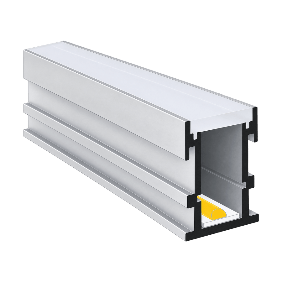 Outdoor LED Extrusion - Inground with frosted cover product image on transparent background