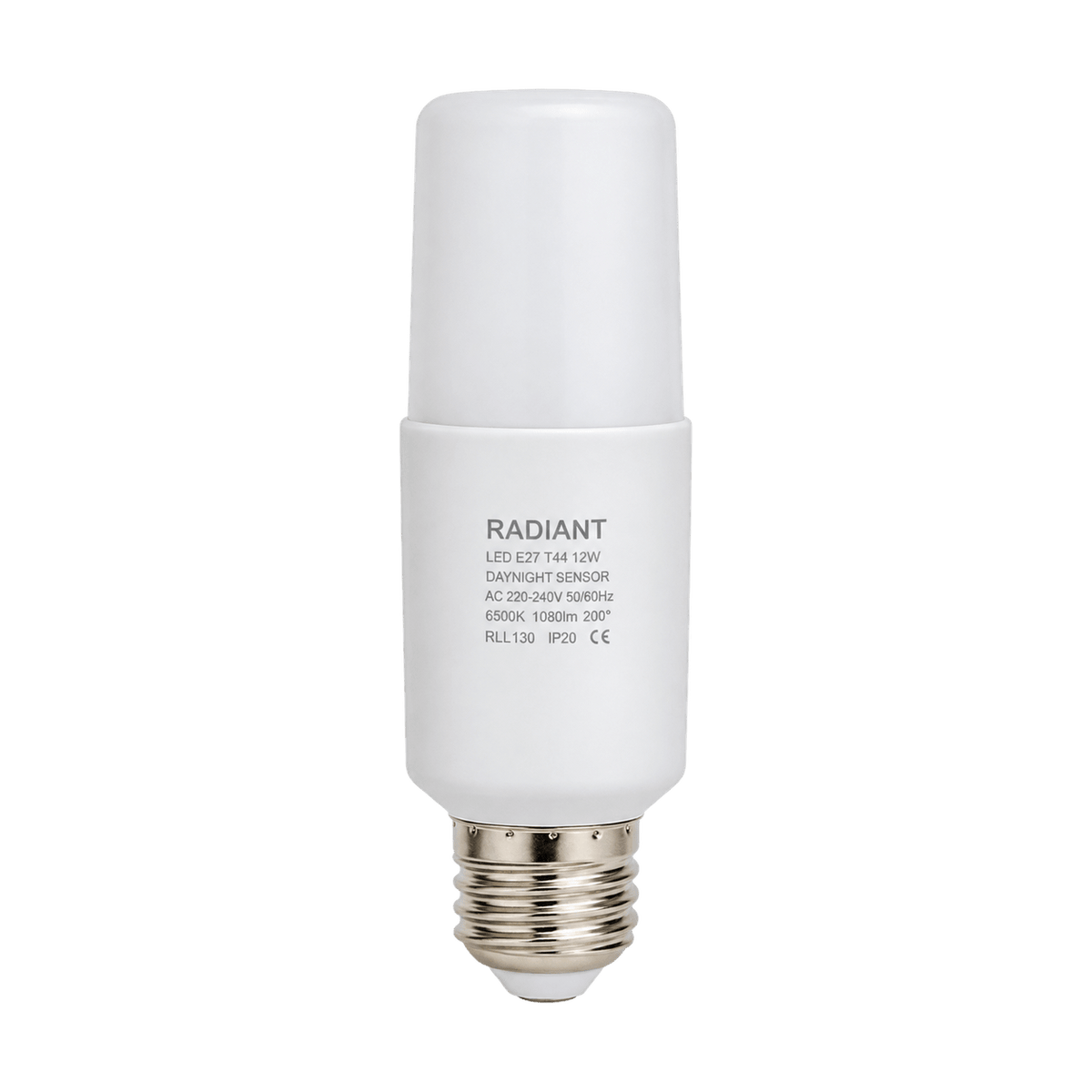 12W White LED Bulb – E27, 4000K Cool White product image on transparent background