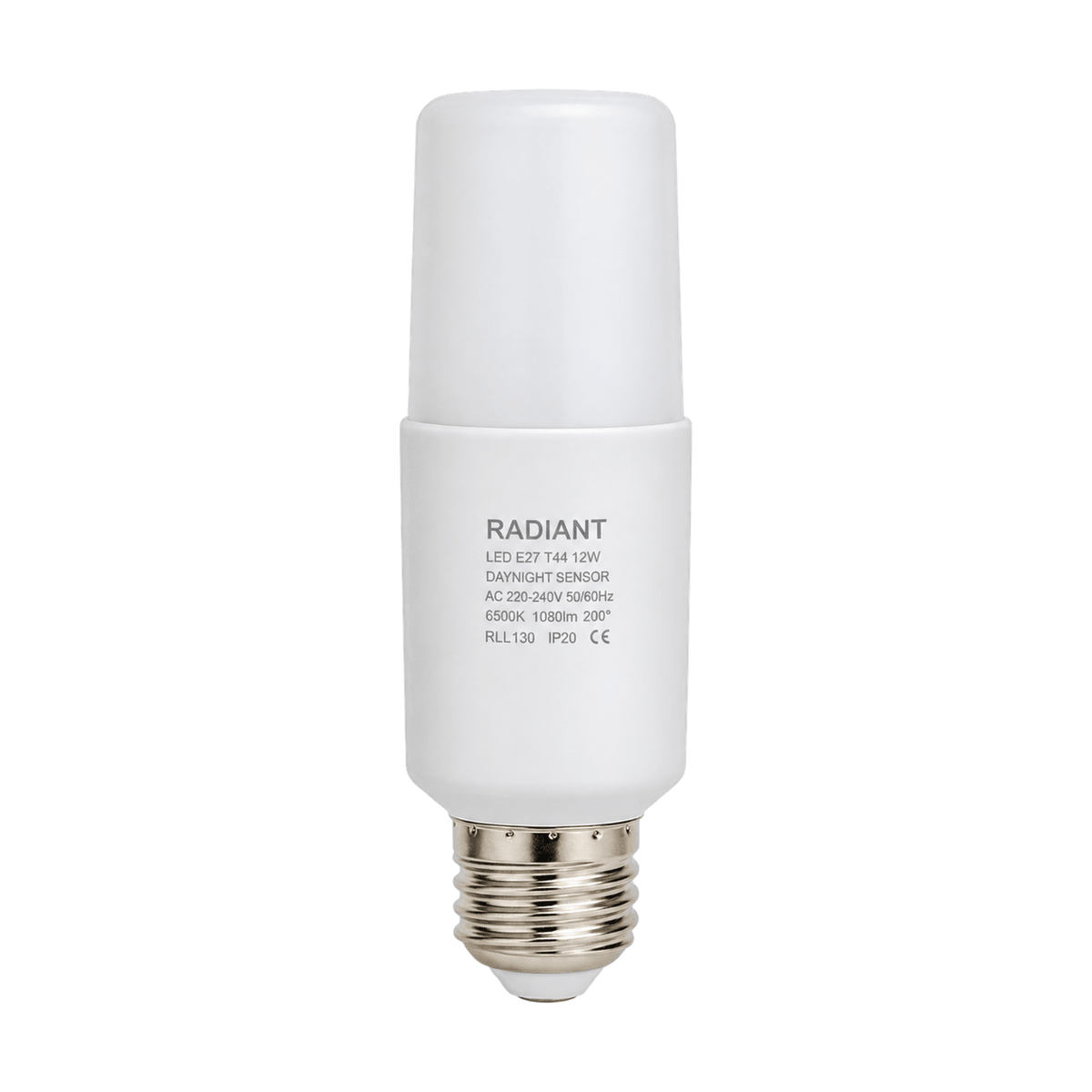 12W White LED Bulb – E27, 4000K Cool White product image on white background