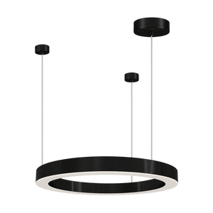 Halo Black LED Pendant - Small product image on transparent background