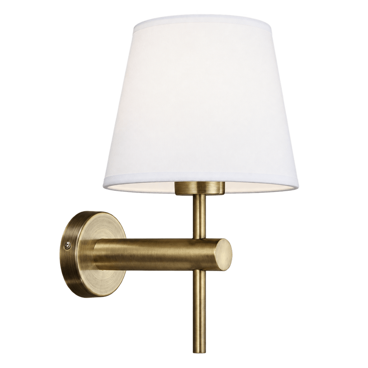 Dahlia Wall Light - Antique Brass — transparent background