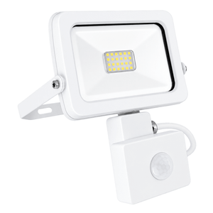 White 20W LED Motion Sensor Floodlight — white background
