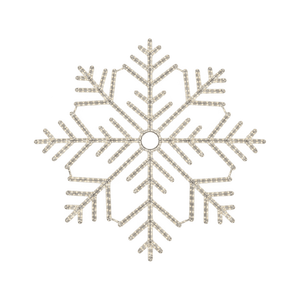 LED Christmas Lights - Large Snowflake Motif on transparent background