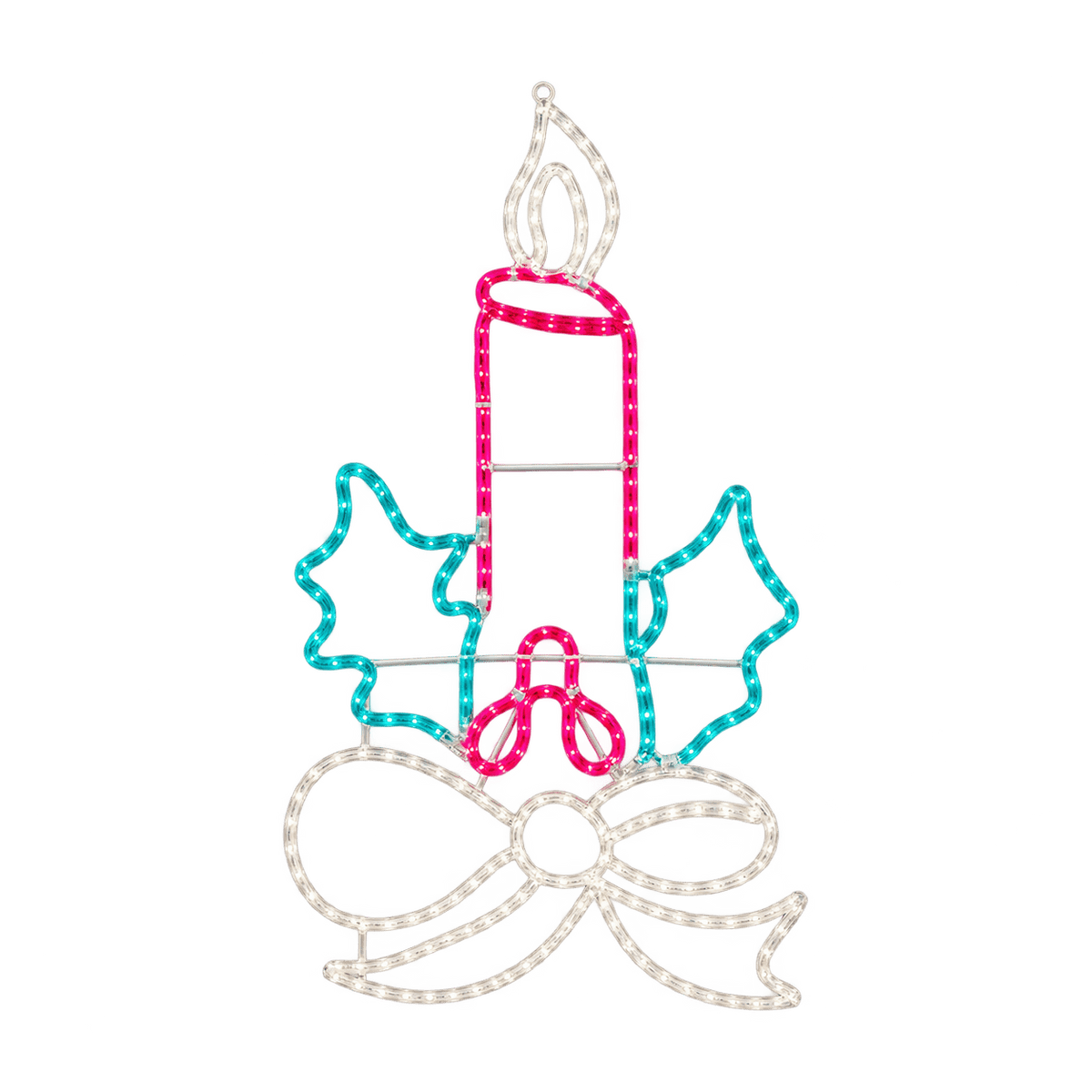 LED Christmas Lights - Candle Motif on transparent background
