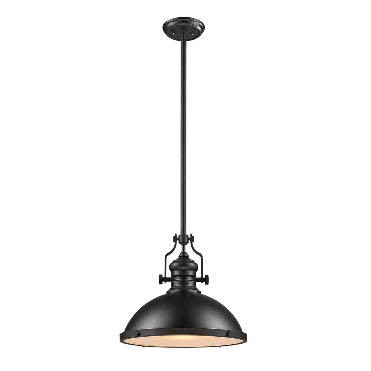 Black Nautical Pendant on transparent background