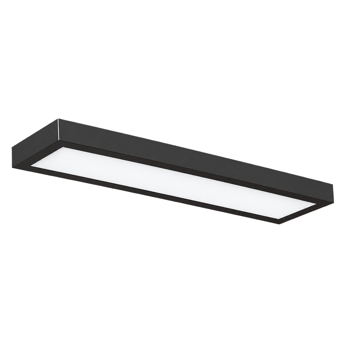 600 Surface Linear CCT LED Panel Light - Black — transparent background