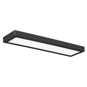 600 Surface Linear CCT LED Panel Light - Black — transparent background