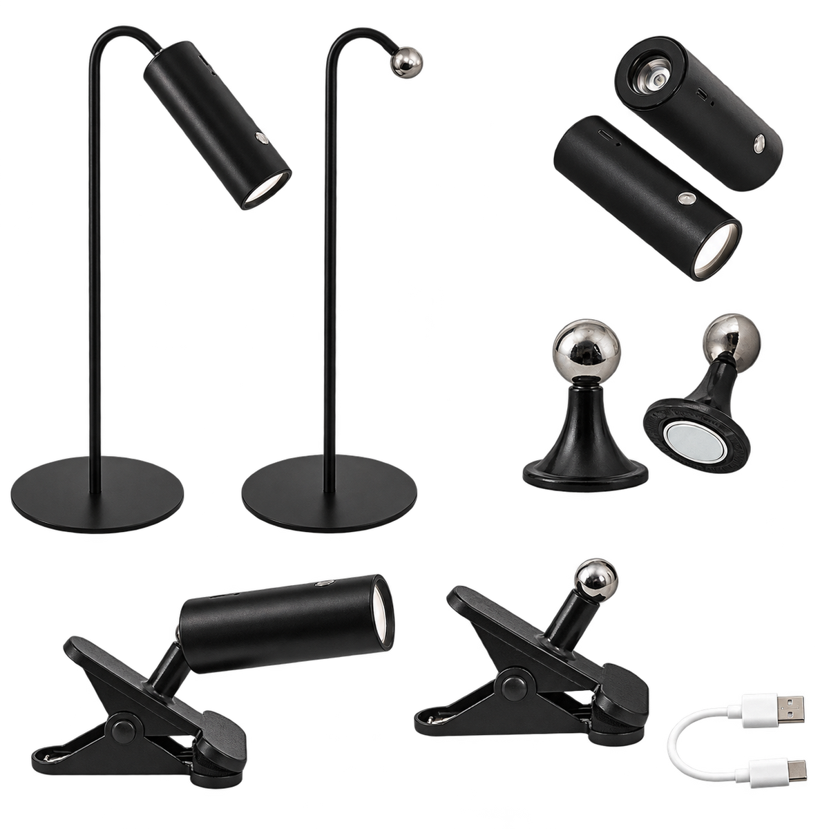 4 in 1 Rechargeable Light — transparent background