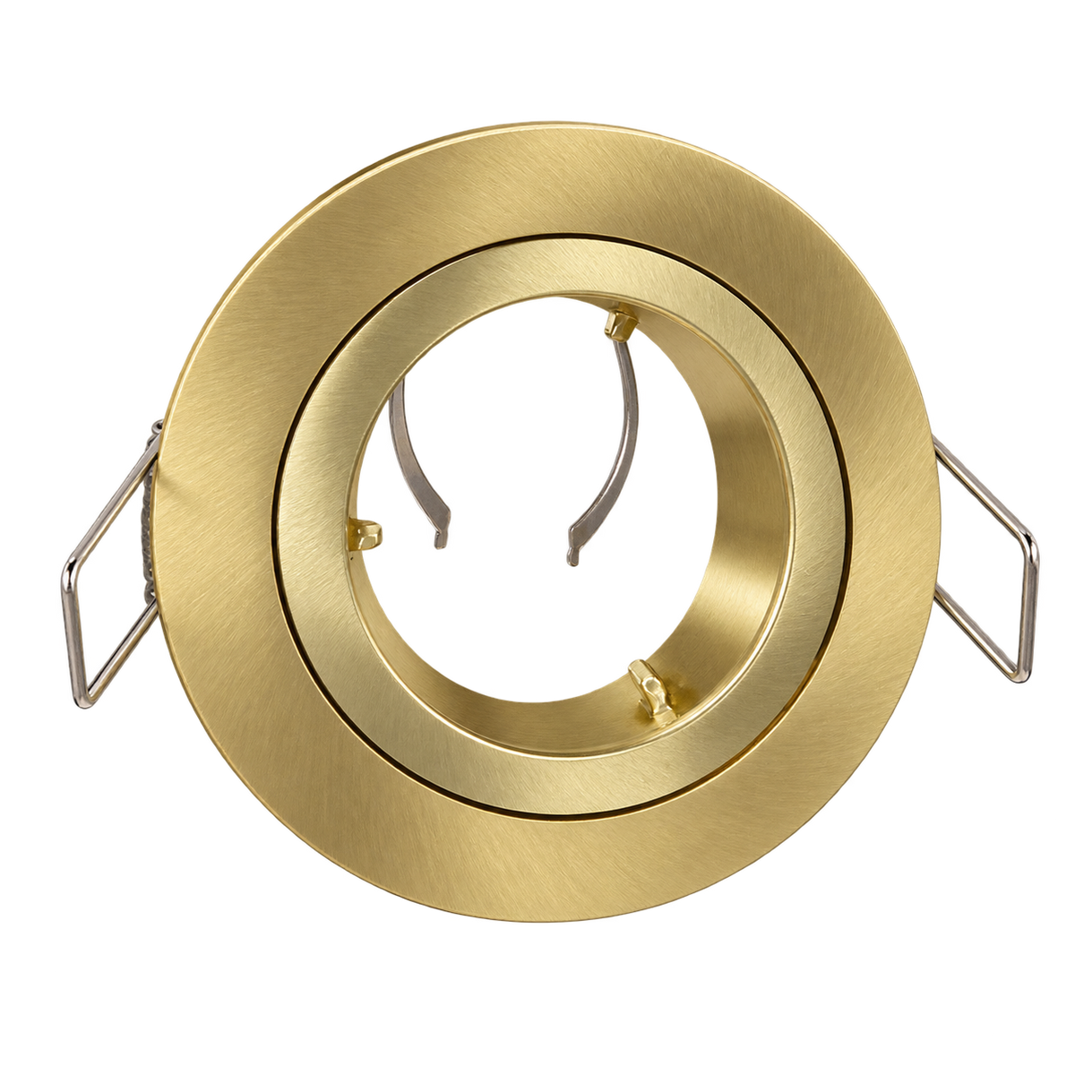 Satin Gold Downlight Holder — transparent background