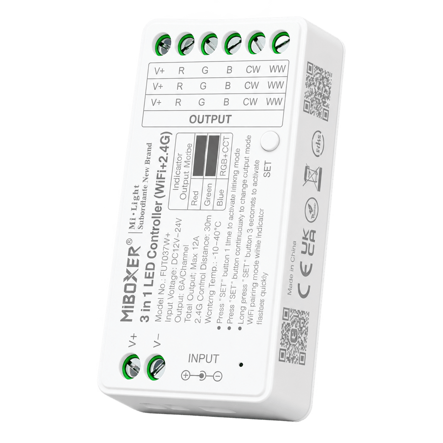 24V RGB & CCT LED Striplight Controller — transparent background