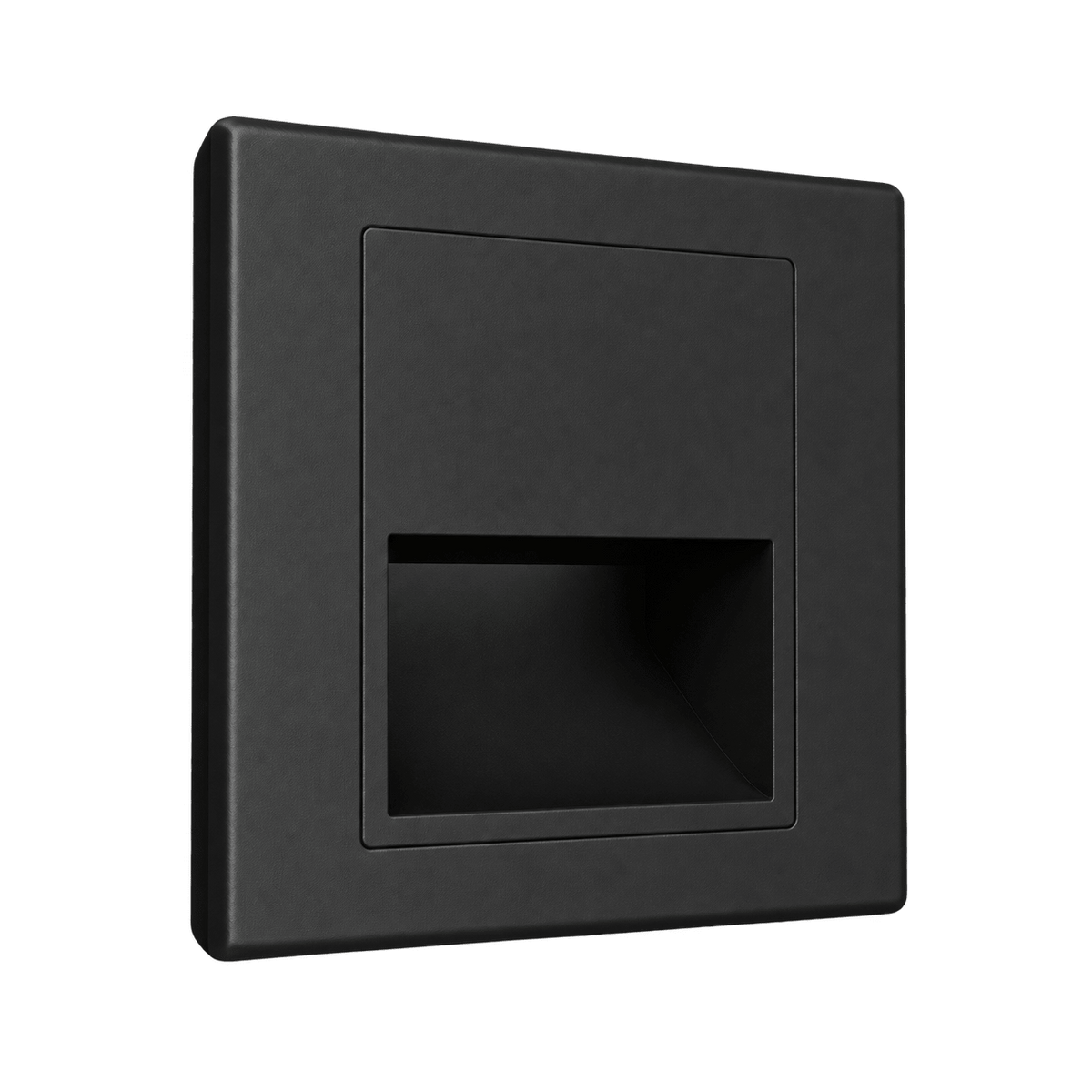 Belmont Recessed Indoor LED Step Light - Black, transparent background