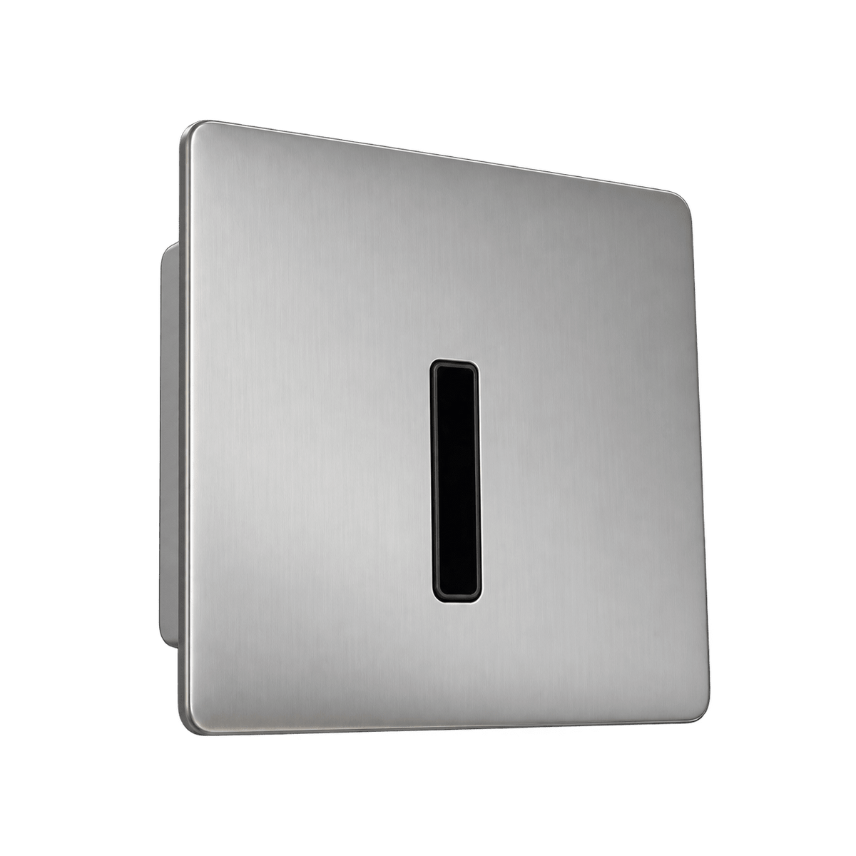 Berbice Recessed Indoor LED Step Light - Satin Chrome, transparent background