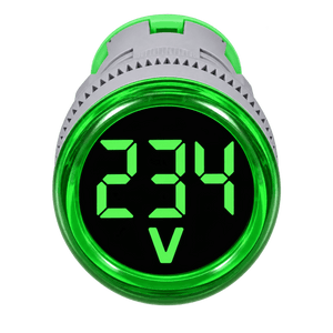 AC50 250–450V AC Voltage Display Meter – Green — transparent background