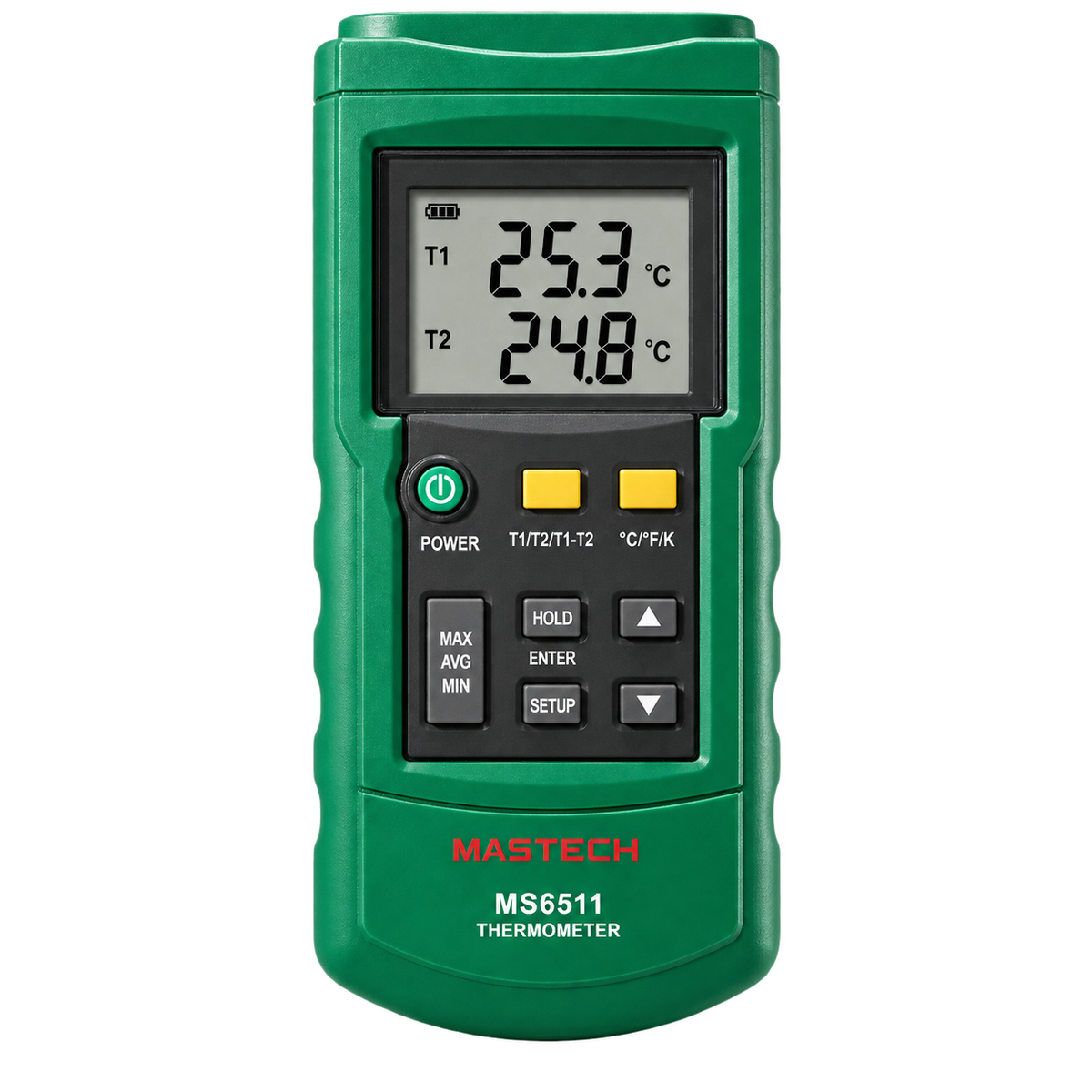 Mastech - MS6511 - Digital Thermometer — transparent background