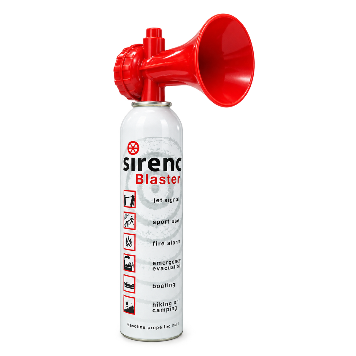 Sirenco Hand Held Air Horn 300ml — transparent background