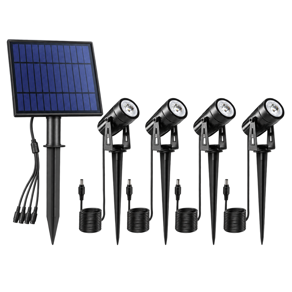 RGB Solar Spike Light Kit IP65 — transparent background