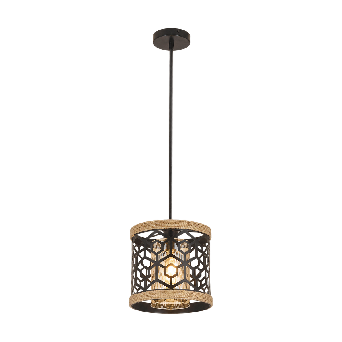 Colston Rope Pendant Light on a transparent background
