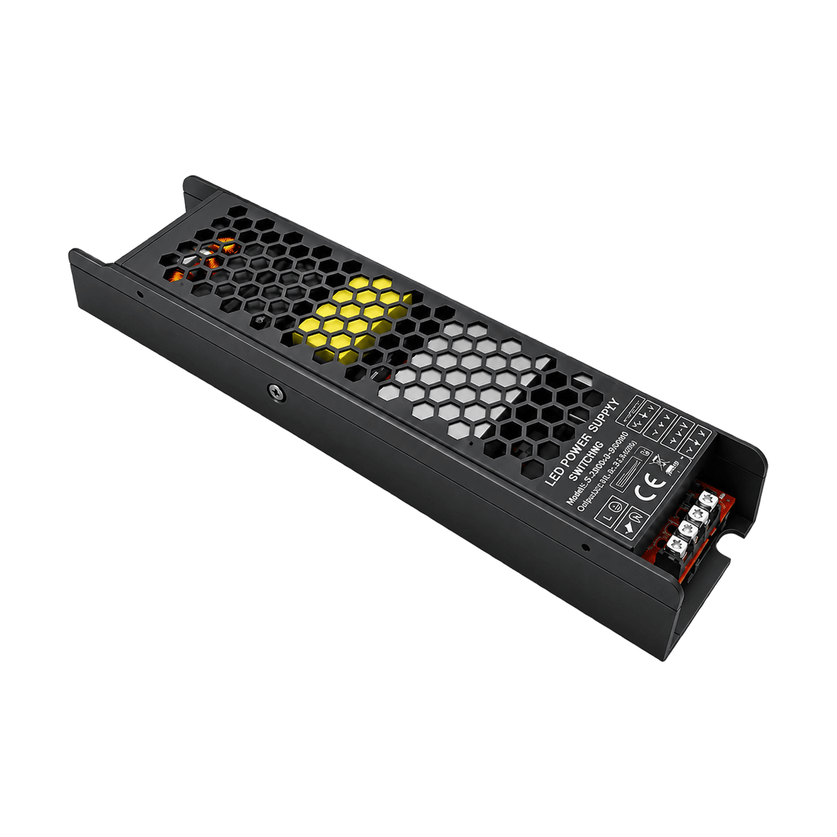 LED Power Supply - 12Vdc 400W - Surge Protected / Slim Design on a transparent background