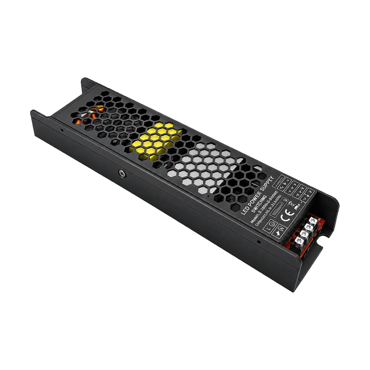 LED Power Supply - 12Vdc 400W - Surge Protected / Slim Design on a white background