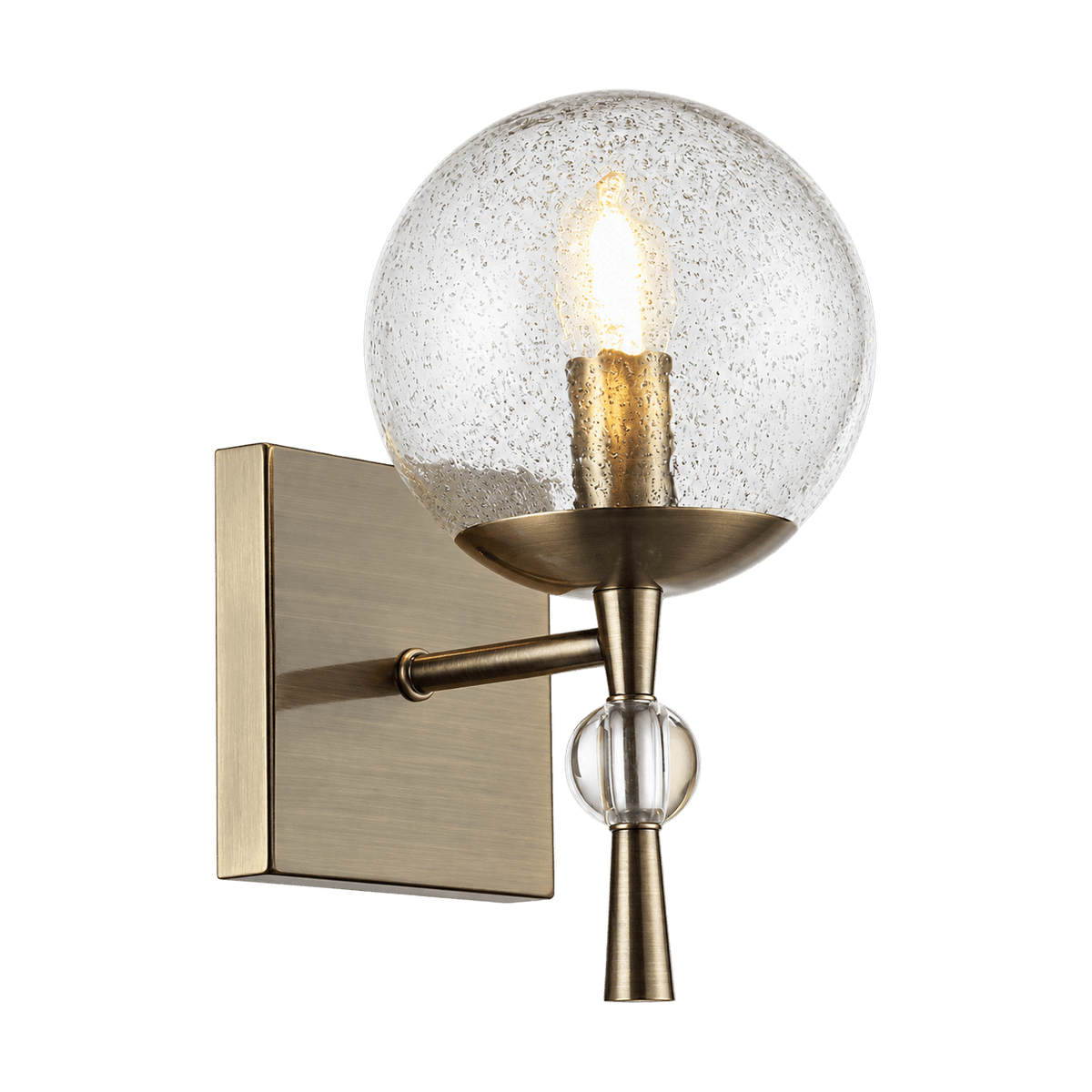 Copperton Antique Bronze Wall Light on a transparent background