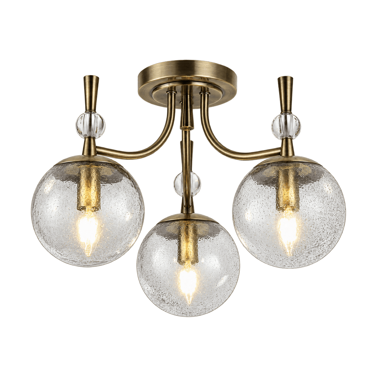 Copperton Antique Bronze Chandelier on a transparent background