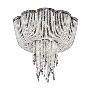 Cascade Crystal Ceiling Light, transparent background