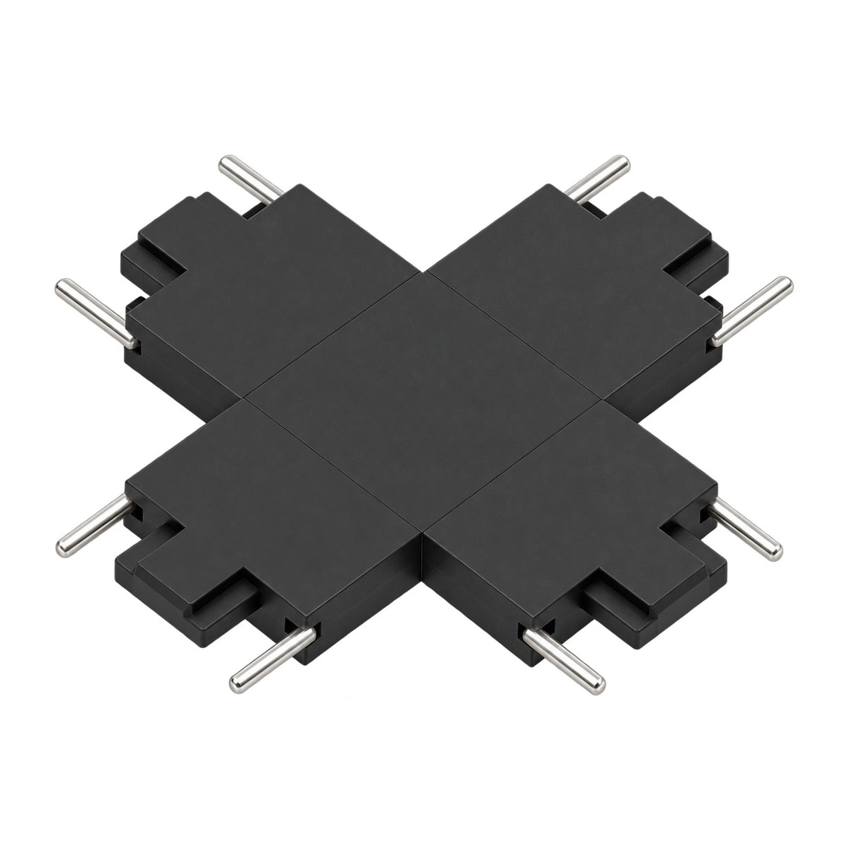 Magnetic Track Light System - Track Connector 4-Way — white background