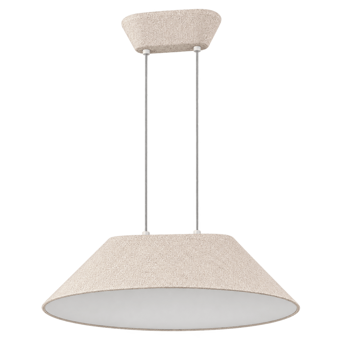 Akira Beige Felt Pendant Light — transparent background